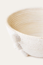 Load image into Gallery viewer, White Beaded Bowl