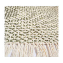 Load image into Gallery viewer, Diamond Guanabana Cream and Green Placemats Set