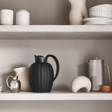 Load image into Gallery viewer, Bernadotte Thermo Jug Midnight Black by Georg Jensen