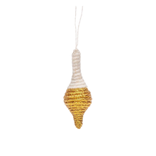 Load image into Gallery viewer, Icicle Gold Metallic Ornament