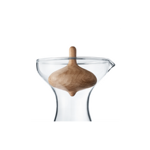 Load image into Gallery viewer, Alfredo Glass Carafe with Oak by Georg Jensen