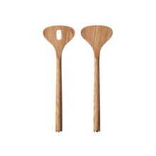 Load image into Gallery viewer, Alfredo Oak Wood Servers by Georg Jensen