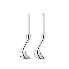Load image into Gallery viewer, Cobra 2 Pcs Candleholder set by Georg Jensen