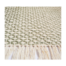 Load image into Gallery viewer, Diamond Guanabana Cream and Green Placemats Set

