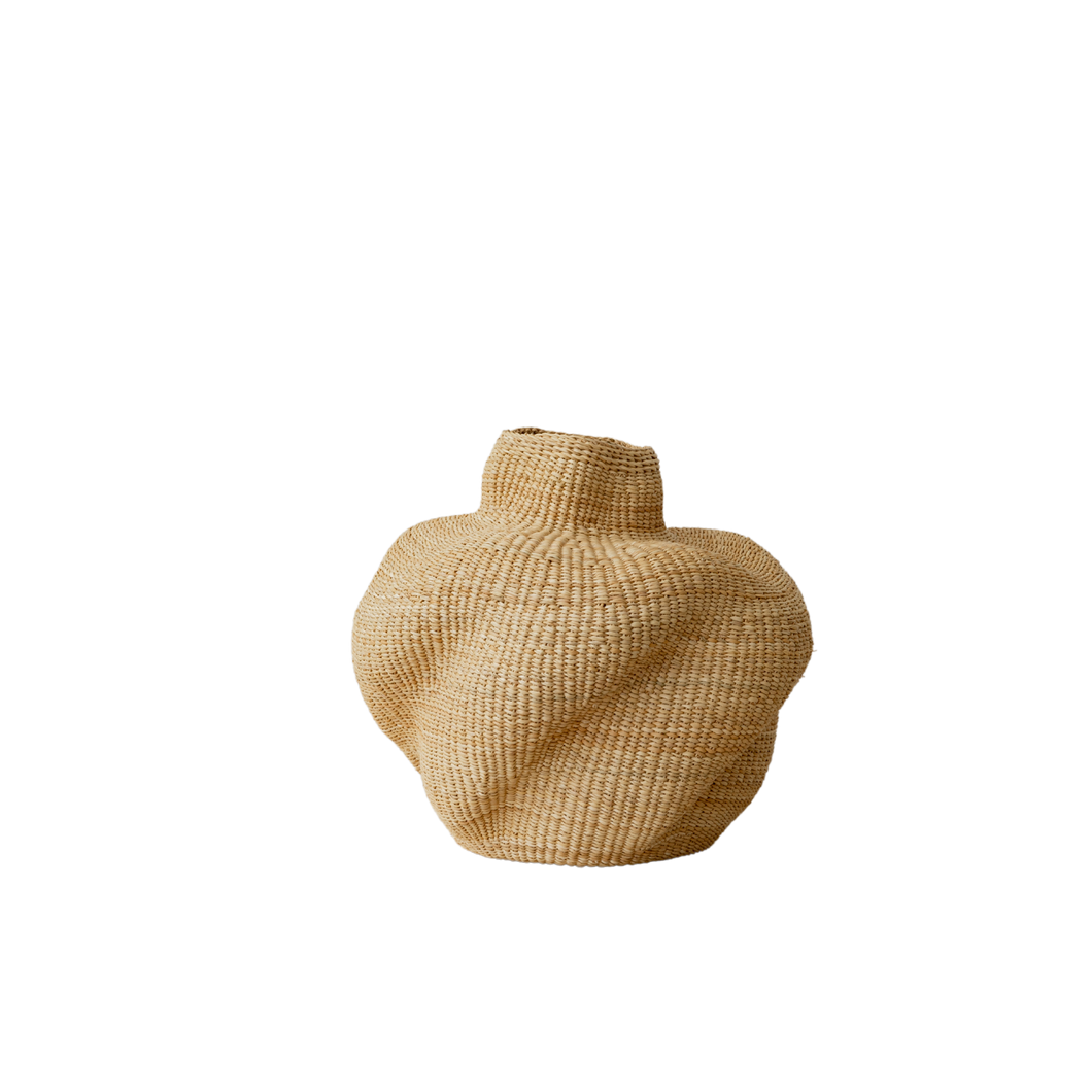 Tiny 'Bent Pot' Art Basket 1 by Baba Tree