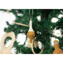 Load image into Gallery viewer, Icicle Gold Metallic Ornament
