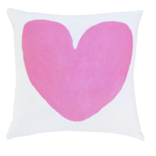 Load image into Gallery viewer, Always In My Heart Pop Pink Pillow by Kerri Rosenthal
