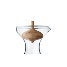 Load image into Gallery viewer, Alfredo Glass Carafe with Oak by Georg Jensen
