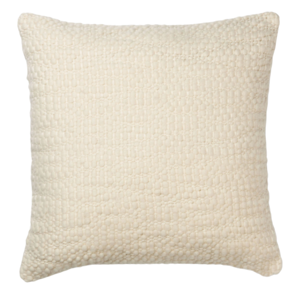 Malla Handwoven Ivory Pillow